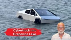 Cybertruck Into Grapevine Lake