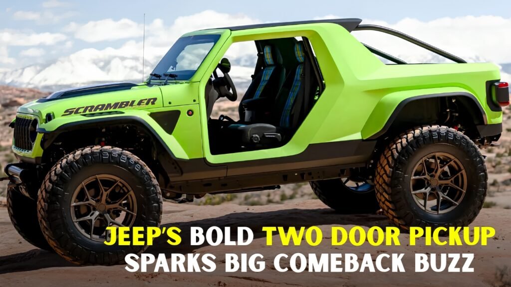 Jeep’s Bold Two Door Pickup Sparks Big Comeback Buzz