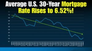 Average US 30 year mortgage rate rises to 6.52 percent in housing market update