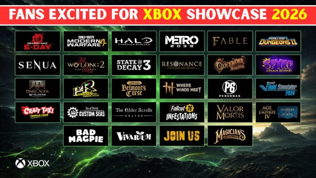 Fans Excited for Xbox Showcase 2026