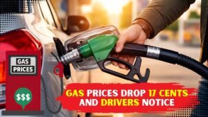 US national average gas price drops by 17 cents and drivers notice change