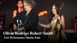 Olivia Rodrigo and Robert Smith