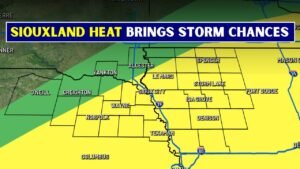 Siouxland forecast shows hot weather with storm chances
