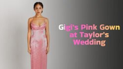 Gigi Hadid Arrives at Taylor Swift’s Wedding Wearing a Shimmering Pink Gown That Stole the Spotlight
