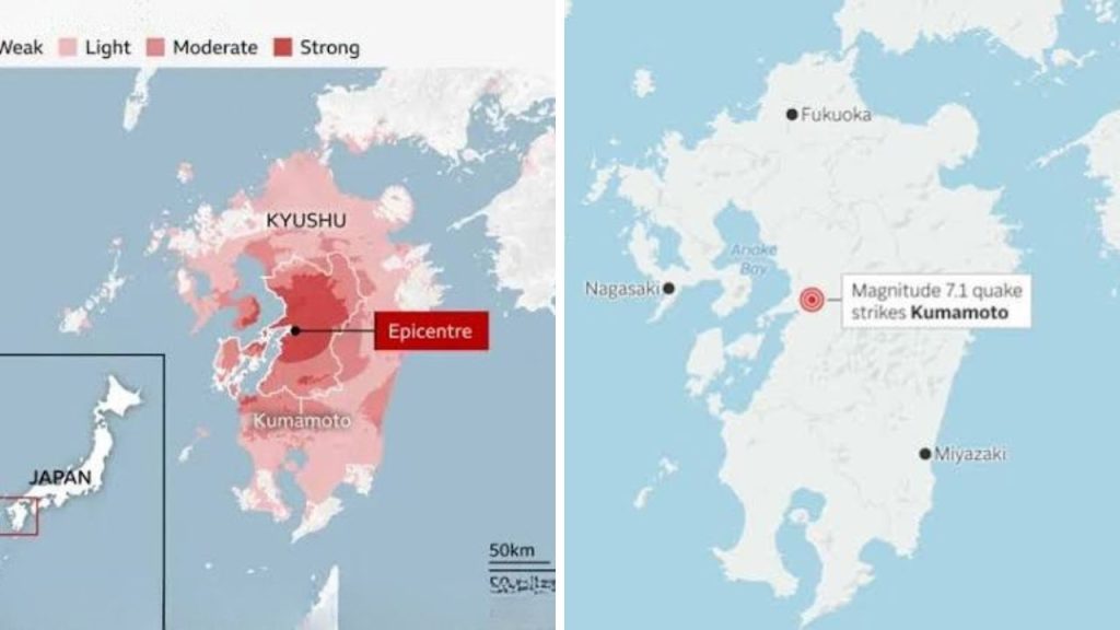 Japan Earthquake Maps Show