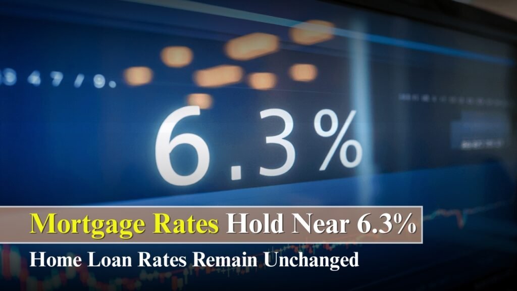 Mortgage Rates Hold Near 6.3%