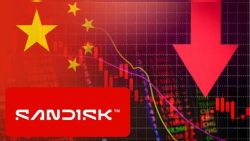 SanDisk Falls 12% as China’s CXMT IPO Triggers a Sharp Selloff in Memory Stocks