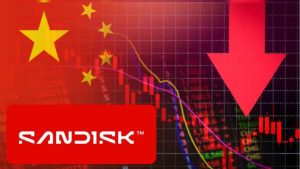 SanDisk Falls 12% as China’s CXMT IPO Triggers a Sharp Selloff in Memory Stocks