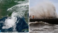 Tropical Storm Bertha Makes Second Landfall Near the Texas Louisiana Border Bringing Heavy Rain and Flooding